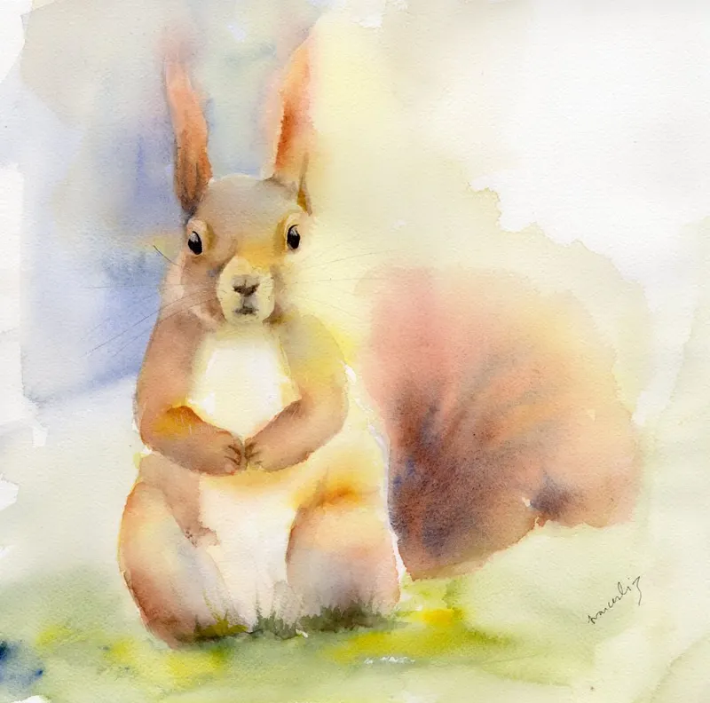 Squirrel Nutkin — Watercolour, 2026